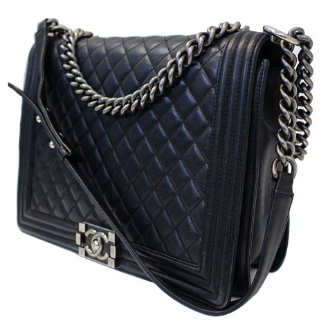 chanel boy large grey calfskin bag 2014|black Chanel bag price.